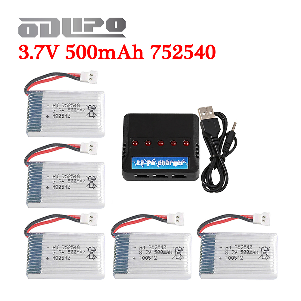 Rc Helicopter Coaxial - Bateria H31 3,7V 500mAh 752540 Bateria
