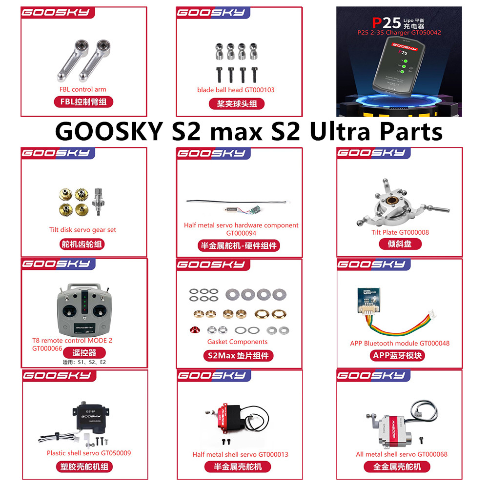 Goosky s2 max s2 ultra rc heli - Rc Helicopter Coaxial avaliação e preço